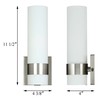 XiNBEi Lighting Wall Light ADA Wall Sconce with Opal Cylinder