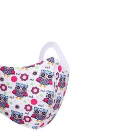 Owl Face Mask Reusable Cotton Breathable Dust Mask Washable Mouth Nose Shield & Face Cover Protection Against Smoke Pollution Bicycle Motorcycle Kids 5 Pack