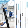 20 Ft+ Reach 2 In 1 Window Squeegee Duster with