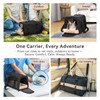 PETSFIT Cat Car Carrier for Small/Medium Cats Dogs, 18"x11"x11" Airline