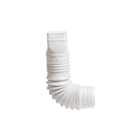 Flex-Drain 53227 Flexible Downspout Extension Adapter, 2 by 3 by 4-Inch, White