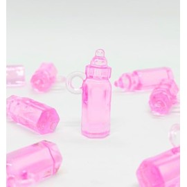 1.5" Pink Plastic Mini Baby Bottles Favor (144 Pieces)