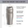 Thermos inoxidable Rey 16-Ounce Travel Tumbler, Metálico, 16 oz