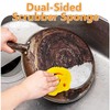 SmilePowo 5 Pack Scrub Sponge, Dual-Sided Temperature Controlled Kitchen Sponge