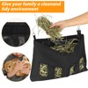 YAYODS 4 Pack Rabbit Hay Feeder Bag, 4 Holes Hanging