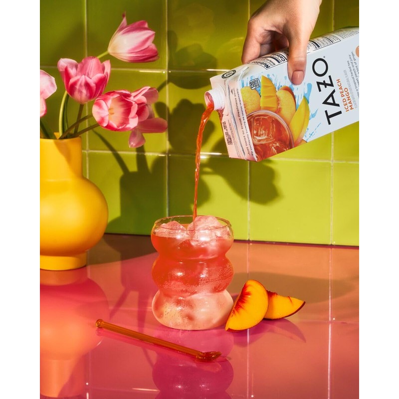 TAZO Tea Concentrate, Chocolate Chai Latte, Strawberry Matcha Latte, Iced