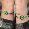 Fuezoiu 2pc Pulseras Para Parejas De Sol Y Luna Brilla