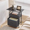 Printer Stand, Printer Table with Drawers, Mobile Filing Cabinet with