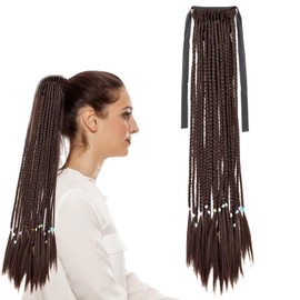 Traziewell Hair Extensions for Braiding Curly Hair Extensions for Braiding Twist Crochet Braids Hair Extensions Synthetic Braiding Small Twist Braids High Temperature Fiber Hair 2413