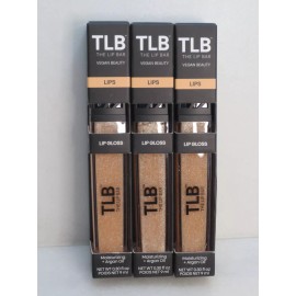 The Lip Bar TLB THE LIP BAR LIP GLOSS MOISTURIZING + ARGAN OIL TROPHY WIFE 0.30 OZ LOT OF 3