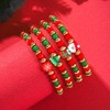 BKEPDY Set of 6 Christmas Bracelets Polymer Clay Friendship Bracelets