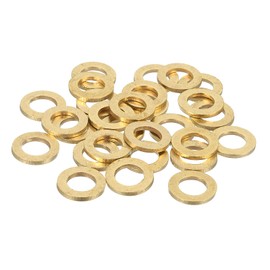 sourcing map Brass Flat Washer, 9/16" OD x 5/16" ID x 1.5mm Fenders Washers Assortment M8 Washer for Bolts Screws Machinery Repair, Outdoor Construction,38 Pack