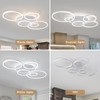 O'NEELDY Modern LED Ceiling Light White Flush Mount Ceiling Lights