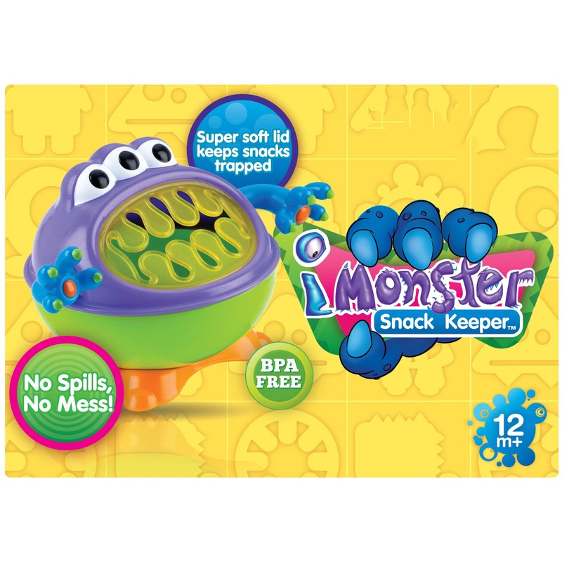 Nuby 3D Guarda bocadillos, monstruo, Pequeño, Monster