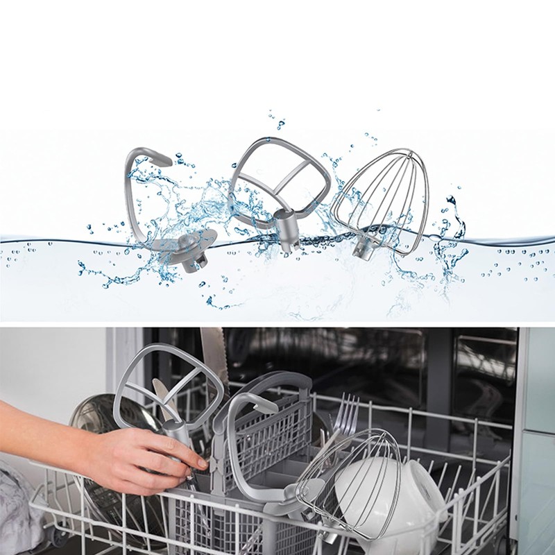 Stand Mixer, 6.5QT Electric Kitchen Mixer, 6+P Speed Adjustable Tilt-Head