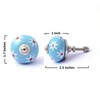 FOLK CRAFT Assorted Door Knobs - Blue Mix Designed Ceramic