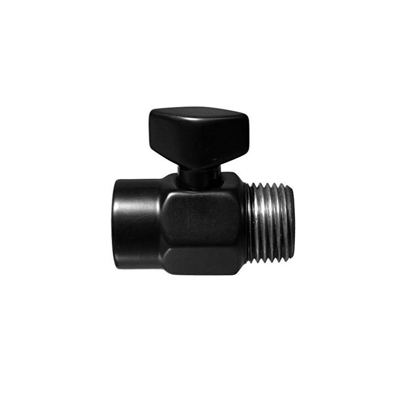 Westbrass 1/2" Shower Arm Volume Control Trickle Valve, Matte Black,