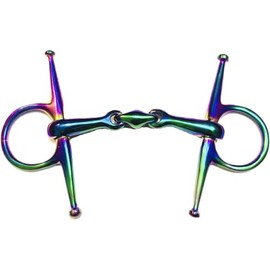 Extreme Full Cheek Rainbow Jointed Horse Bit – Stainless Steel Eggbutt Snaffle for Training & Control – Available in 4" to 5.5" (4.5in)