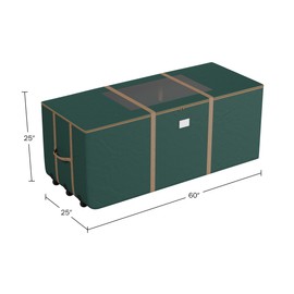 Rolling Storage Bag - 60in Storage Bags with Durable Handles and Wheels for Outdoor Cushion Storage, Clothes Storage, and More by Pure Garden (Green)
