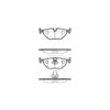 Triscan 8110 11003 Brake Pad Set, disc brake pad set (4 Parts)