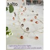 Codear Fairy Lights Firecracker String Lights with Acrylic Jewels,6.6ft 100