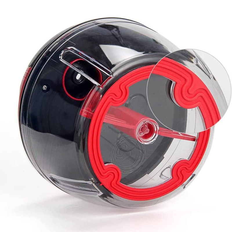 Multi-Functional Manual Food Processor,8 Cup Hand-powered Crank Chopper,Mincer Blender with