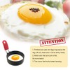 Yubng 3.5 inch Egg Rings for Frying Eggs ,4 Pack Non-Stick Egg