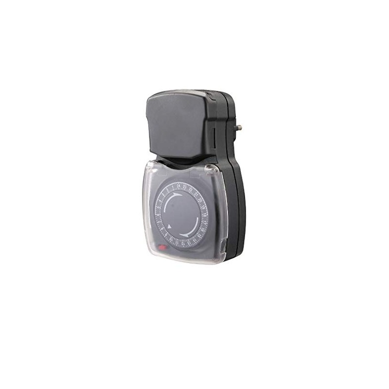 CHACON Waterproof Mechanical Timer IP44-3500W 48 Cycles Grey