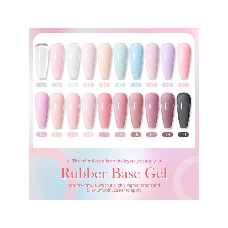 Bon Pretty 본 프리티 15ML 밀키 핑크 고무 베이스 젤