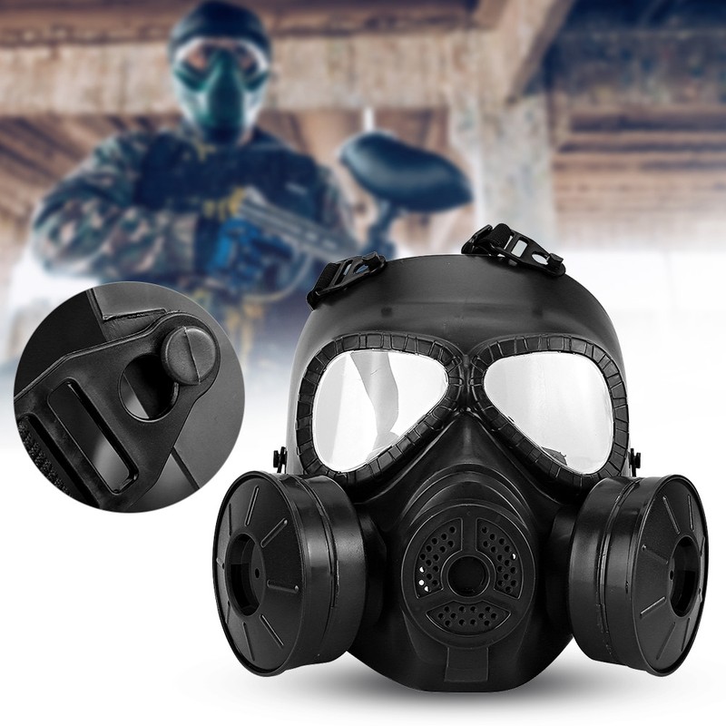 Full Face Gas Simulation Mask Military Reality CS Field Protective