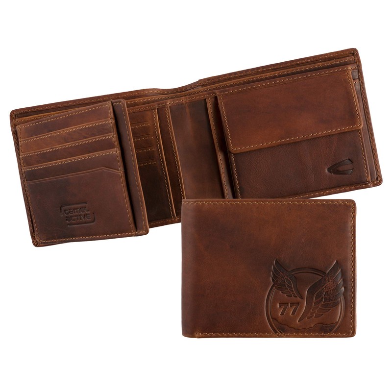 camel active Nepal Herren Geldbörse Querformat RFID Leder Mittelgroß Braun