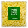 Claeys Sanded Lemon Drops Candy - Bulk Candy Lemon Drops