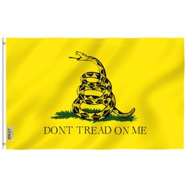 Anley Fly Breeze 3x5 Foot Don't Tread On Me Gadsden Flag - Vivid Color and Fade Proof - Canvas Header and Double Stitched - Tea Party Flags Polyester with Brass Grommets 3 X 5 Ft