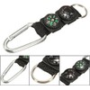 Outdoor Multifunctional Carabiner with Compass and Thermometer, Keychain for Camping,