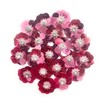 20 pcs Light Pink Sequin 1 1/4" Flowers Beading Applique,