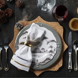 Juliska Berry & Thread Bright Satin with Gold Accents 5pc Place Setting