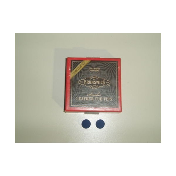 BLUE DIAMOND FROM BRUNSWICK 10mm SNOOKER/POOL CUE TIPS x 2**