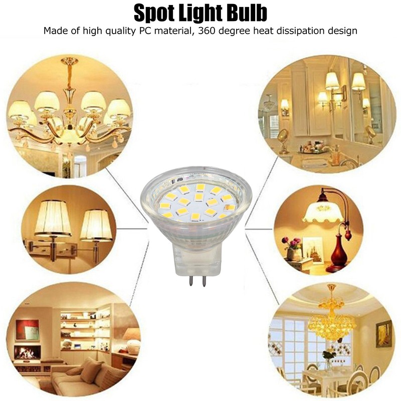 4PCS 18LED MR11 Light Bulb 3W 300LM Double Pin Base
