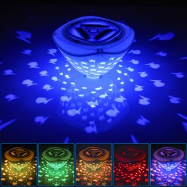 Bathtub Floating Light, Swimming Pool Lights with Colorful Fish Pattern for Bathroom Toys, Aquariums, Various Party Decoration Lights (3AAA Batteries Powered, Not Included)