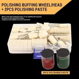 XUPYNAR 95PCS Polishing Buffing Wheel for Dremel Polishing Kit with 2pcs Polishing Compound, Polishing Wheel for Dremel Tool Accessories, with 1/8" Shank for Dremel Buffing Wheels