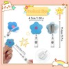 6 Pcs Retractable Badge Reel, 1.69in/4.3cm Retractable Card Holder, Badge