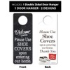 Mediz Foldable Shoe Cover Holder (Black) with Bonus: 1 Door