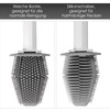Toilet Brush with Holder, Quick Drying Silicone Stool Holder Set