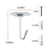 Stainless Steel Ceiling Hooks for Hanging Plants 3 Pack -