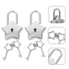 OSALADI 2 Pcs Cute Lock Star Lock for Diary Small