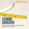 POWERTEC 71163-P2 Left to Right Measure Tape with Adhesive Backing,