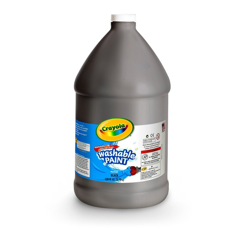 Crayola Pintura lavable número 54-2128-053, GL, Negro