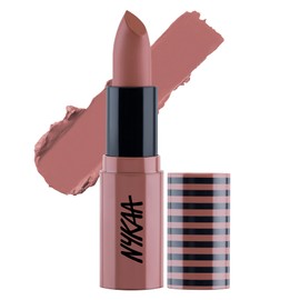 Nykaa Cosmetics So Creme Creamy Matte Lipstick - Long-Lasting Lip Color for Women - Weightless Lipstick with Velvety Texture - Wakeup Makeup - 0.1 oz