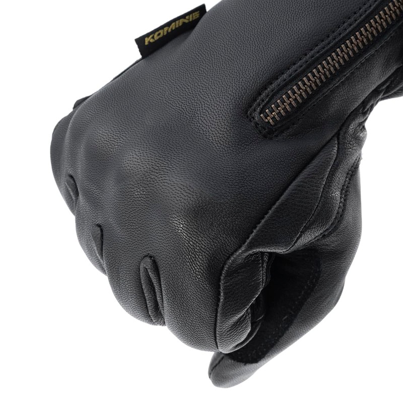 Komine GK-850 Motorcycle Leather Winter Short Gloves - Z Series