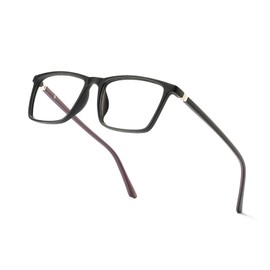 Baidoly reading glasses for men and women, spring hinge anti-blue light reading glasses, computer gaming reading glasses. (Black, 2.50, x)